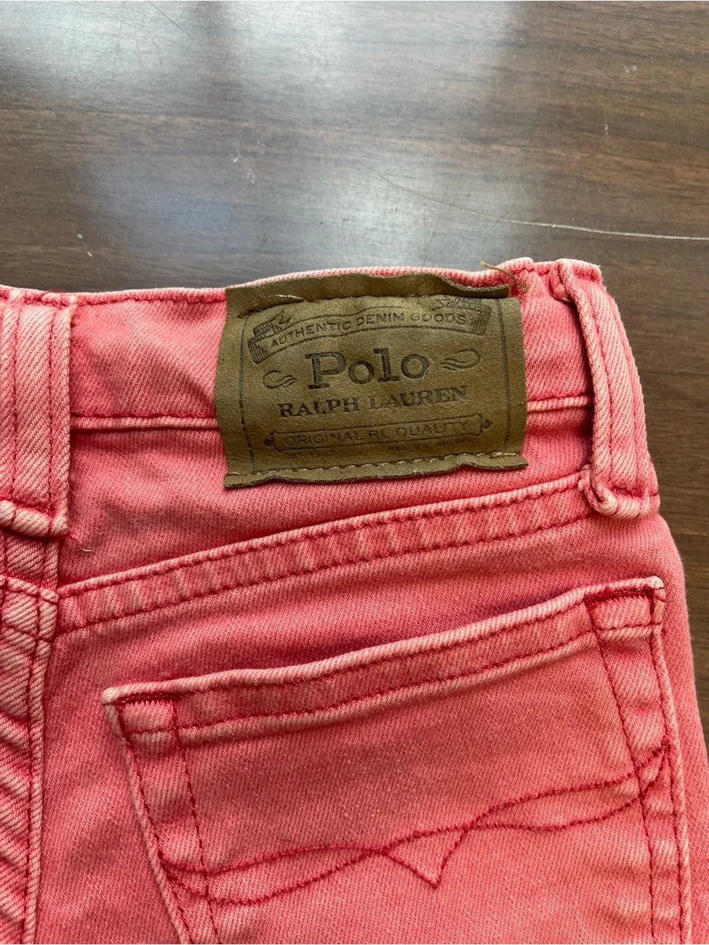 Polo by Ralph Lauren Kids Coral Denim Shorts